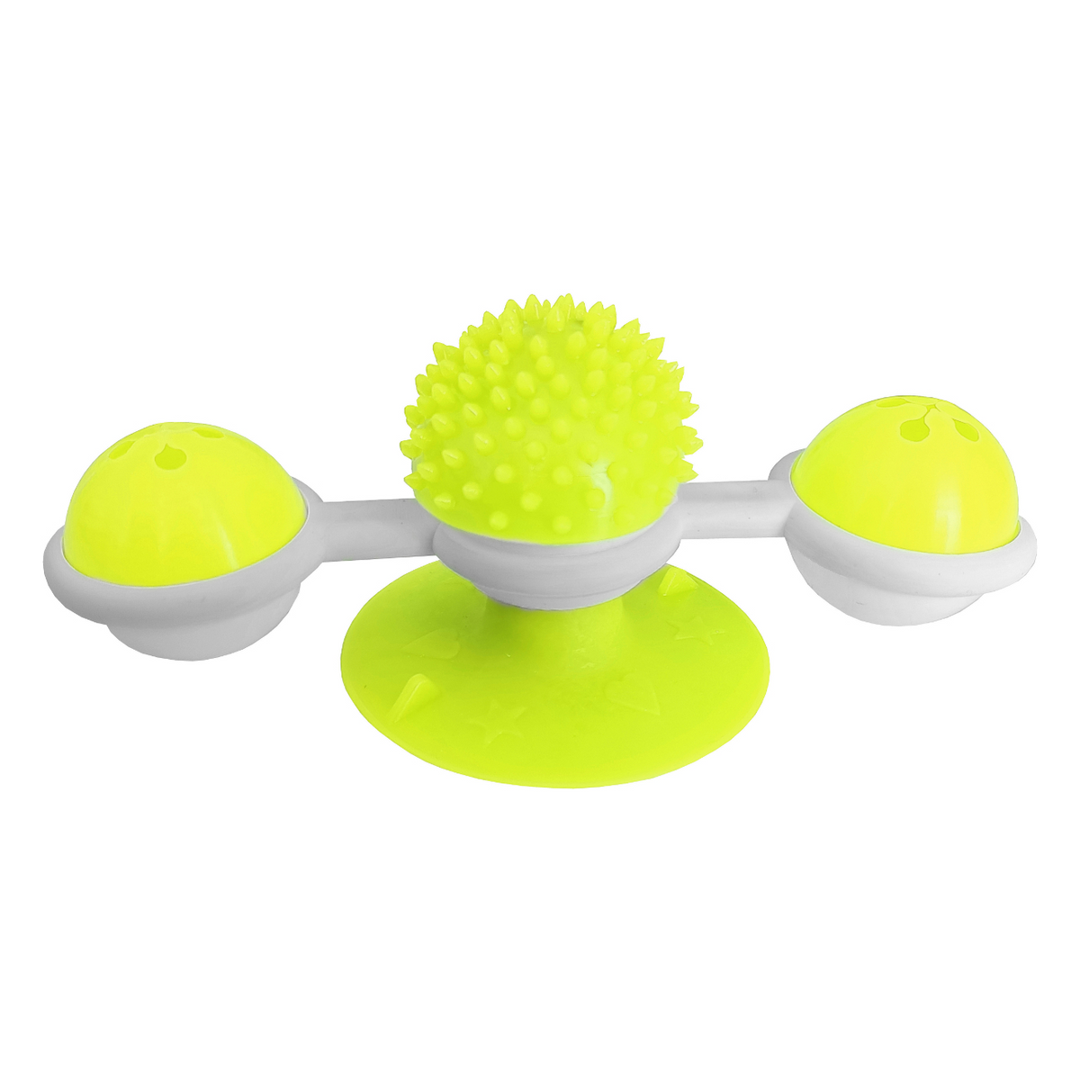 Markapet Vantuzlu Fırıldak Toplu Dönen Kedi Oyuncağı 8 cm-18 cm Sarı - SF-FRLDK-SR