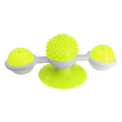 Markapet Vantuzlu Fırıldak Toplu Dönen Kedi Oyuncağı 8 cm-18 cm Sarı - SF-FRLDK-SR