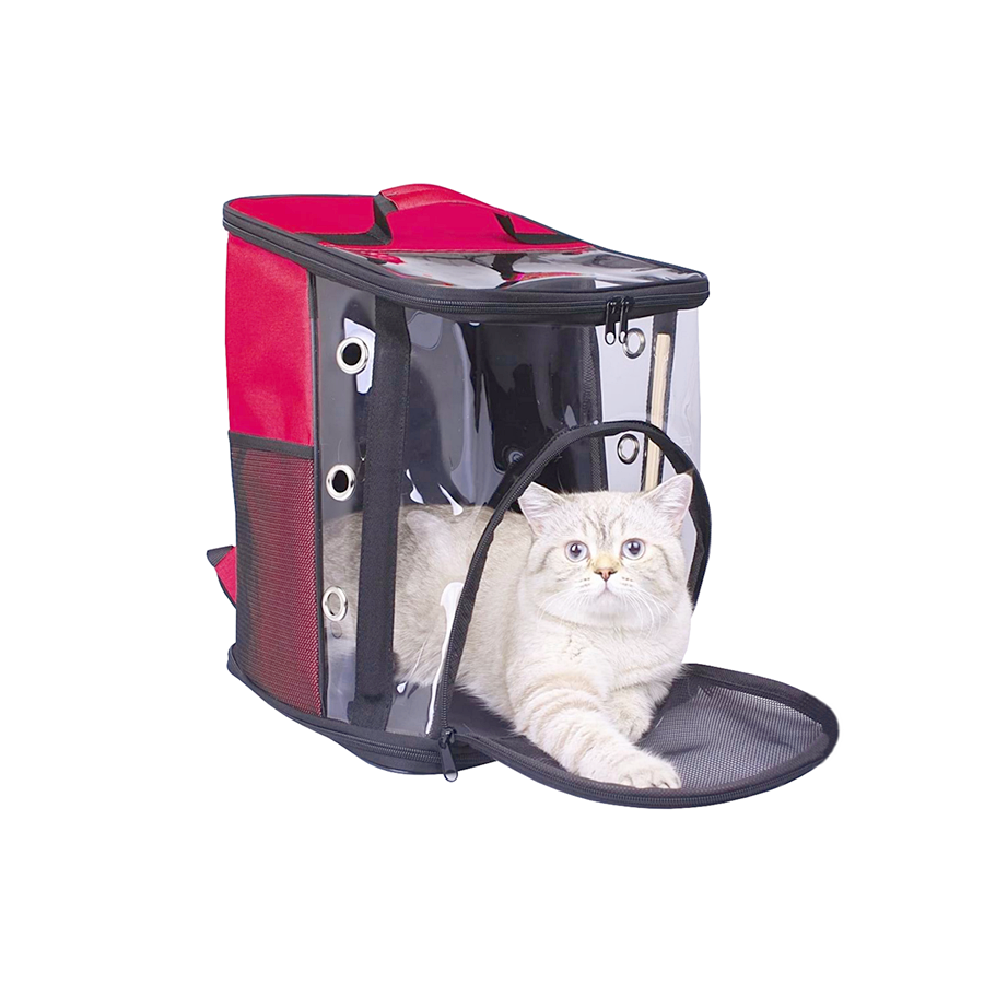 Markapet Galaksi Kedi Taşıma Çantası 30*30*40 cm Kırmızı - SF-GLXKDCNT-KRMZ