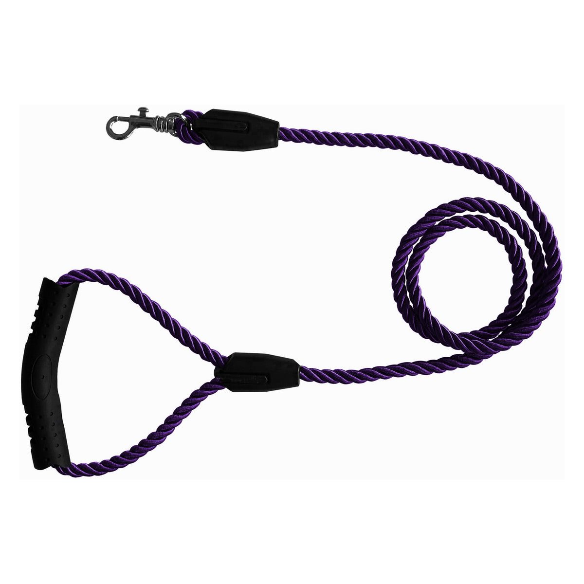 Üçlü Sarmallı Köpek Gezdirme Halatı 1 cm-120 cm Mor - KNY-GZDRMHLT-MR