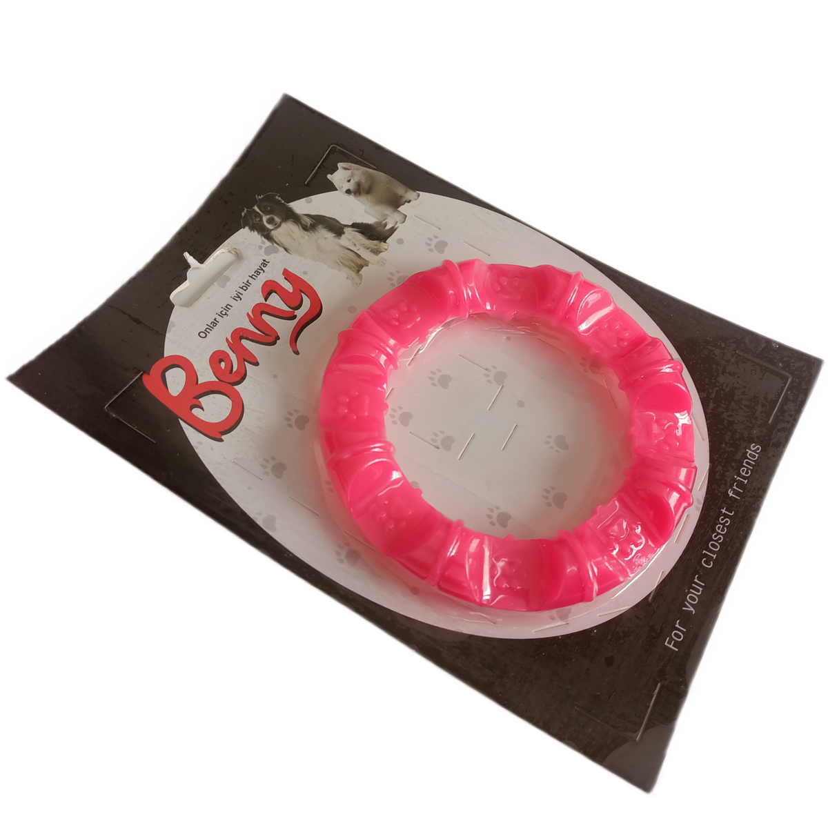 Benny Köpek Oyuncağı Yuvarlak Şekilli 11,5 cm Pembe - BNY-1111-PMB