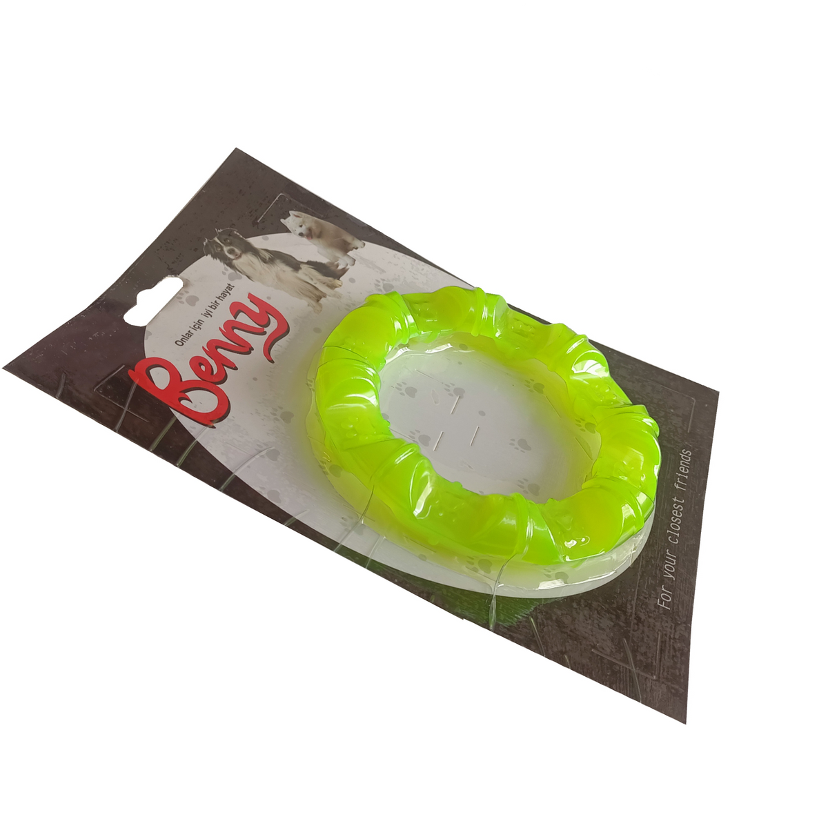 Benny Köpek Oyuncağı Yuvarlak Şekilli 11,5 cm Sarı - BNY-1111-SR