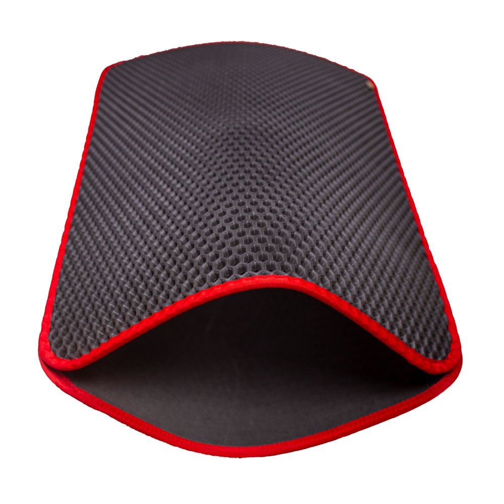 Cattie Kum Toplayıcı Fonksiyonel Kedi Paspası Altıgen 50-75 cm Kırmızı - HEXMATLRED