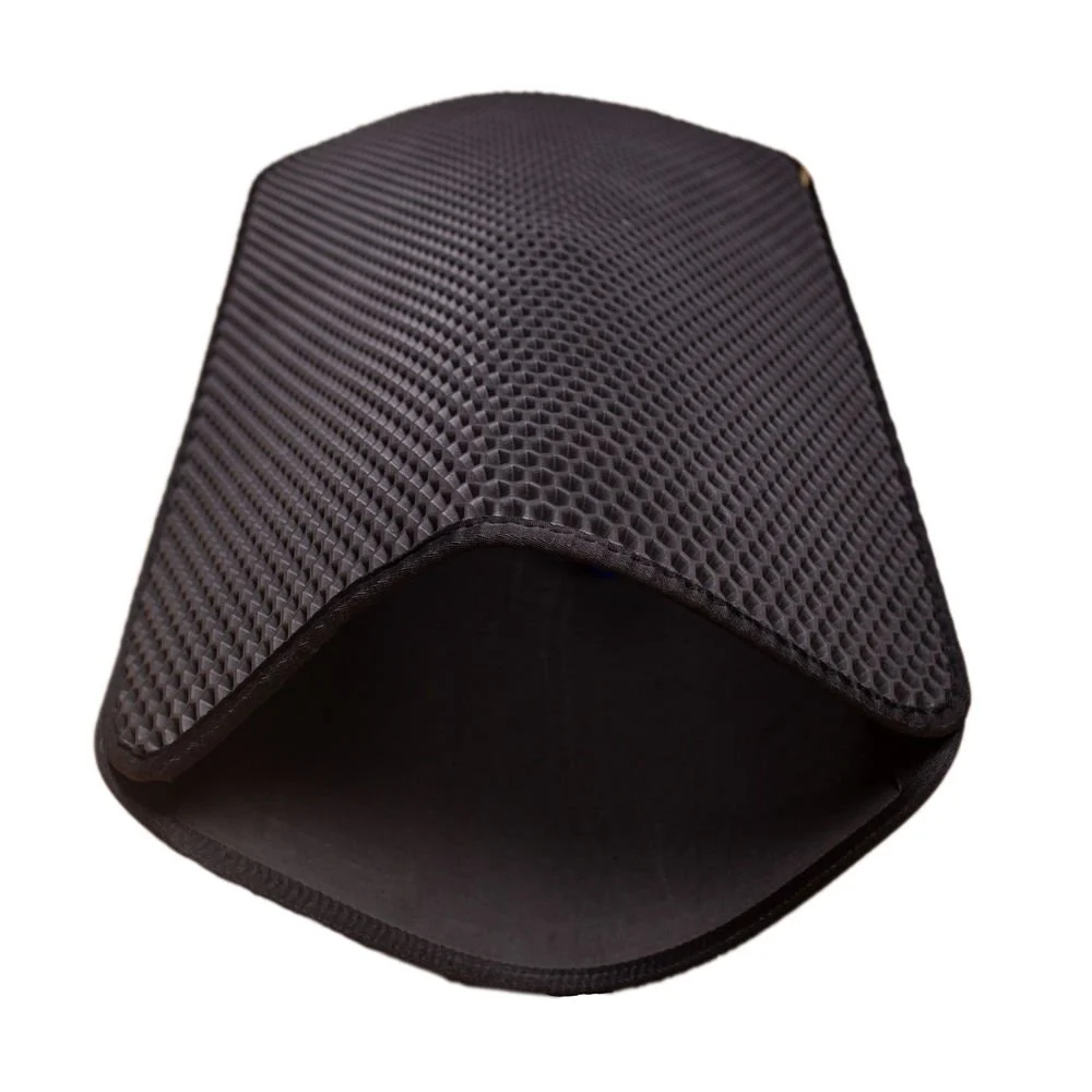 Cattie Kum Toplayıcı Fonksiyonel Kedi Paspası Altıgen 50-75 cm Siyah - HEXMATLBLACK