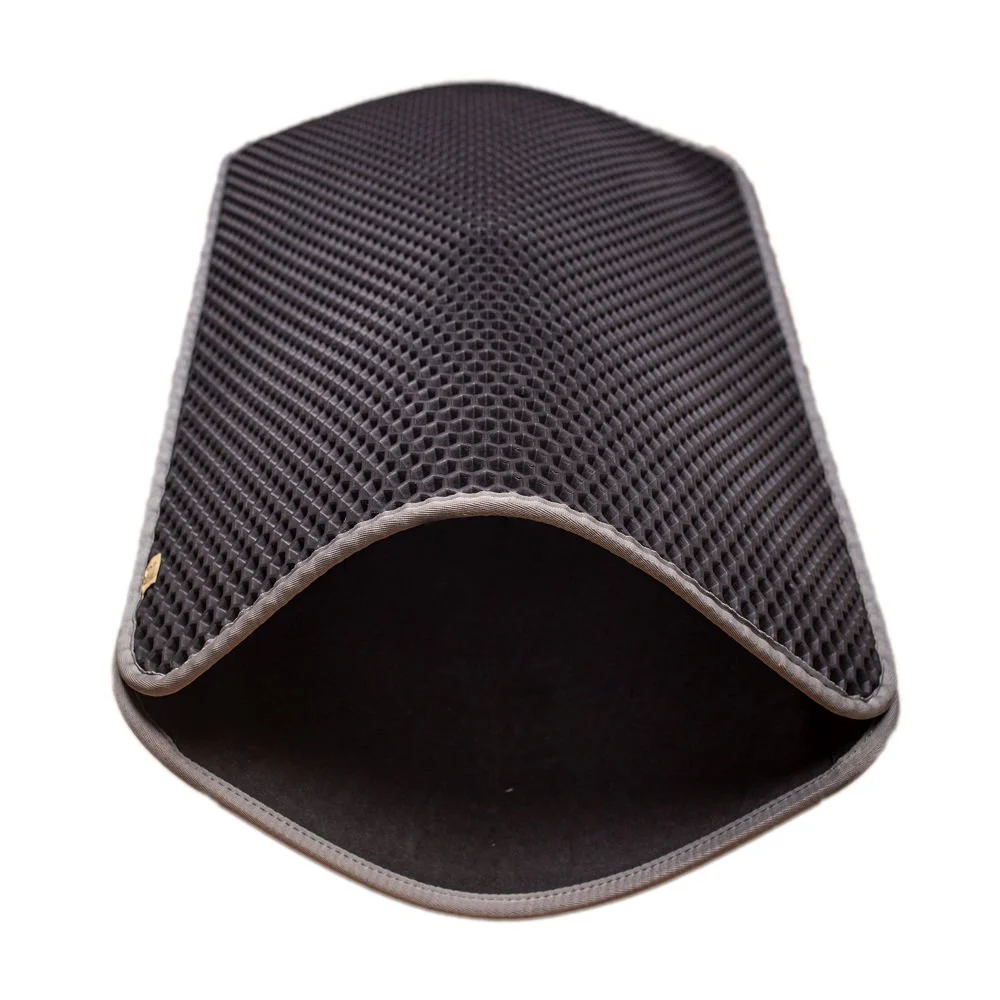 Cattie Kum Toplayıcı Fonksiyonel Kedi Paspası Altıgen 37-50 cm Gri - HEXMATMGREY
