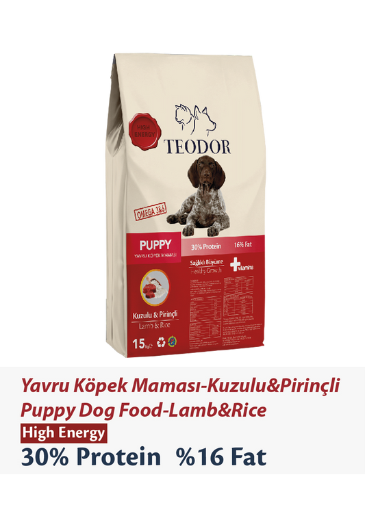Teodor Kuzu Etli Yavru Köpek Maması Yüksek Enerji