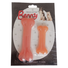 Benny Köpek Oyuncağı İkili Kemik 9 cm-14 cm Turuncu - BNY-1114-TRNC