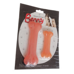 Benny Köpek Oyuncağı İkili Kemik 9 cm-14 cm Turuncu - BNY-1114-TRNC