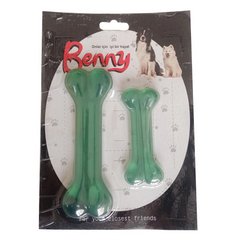 Benny Köpek Oyuncağı İkili Kemik 9 cm-14 cm Yeşil - BNY-1114-YSL