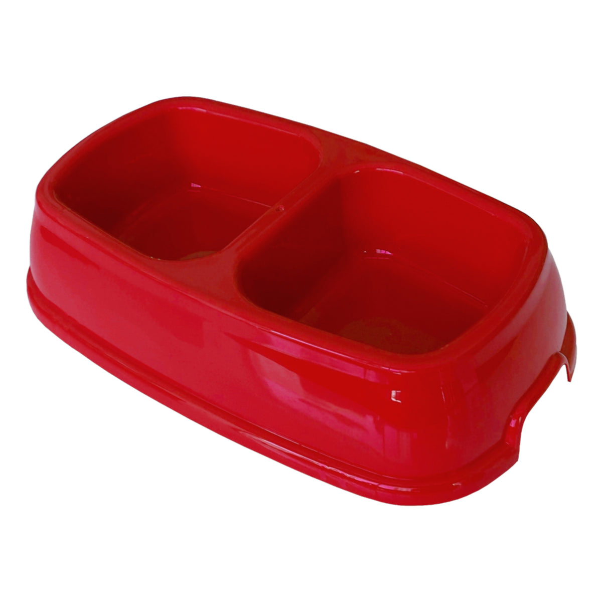 Markapet İkili Plastik Mama ve Su Kabı 200 + 200 ml Kırmızı - MP-KLSK-2L-KRMZ