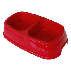 Markapet İkili Plastik Mama ve Su Kabı 200 + 200 ml Kırmızı - MP-KLSK-2L-KRMZ