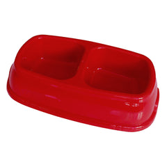 Markapet İkili Plastik Mama ve Su Kabı 500 + 500 ml Kırmızı - KP-KLSK-1L-KRMZ