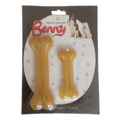 Benny Köpek Oyuncağı İkili Kemik 9 cm-14 cm Sarı - BNY-1114-SR