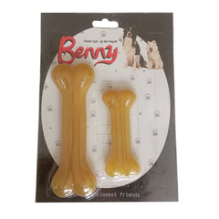 Benny Köpek Oyuncağı İkili Kemik 9 cm-14 cm Sarı - BNY-1114-SR