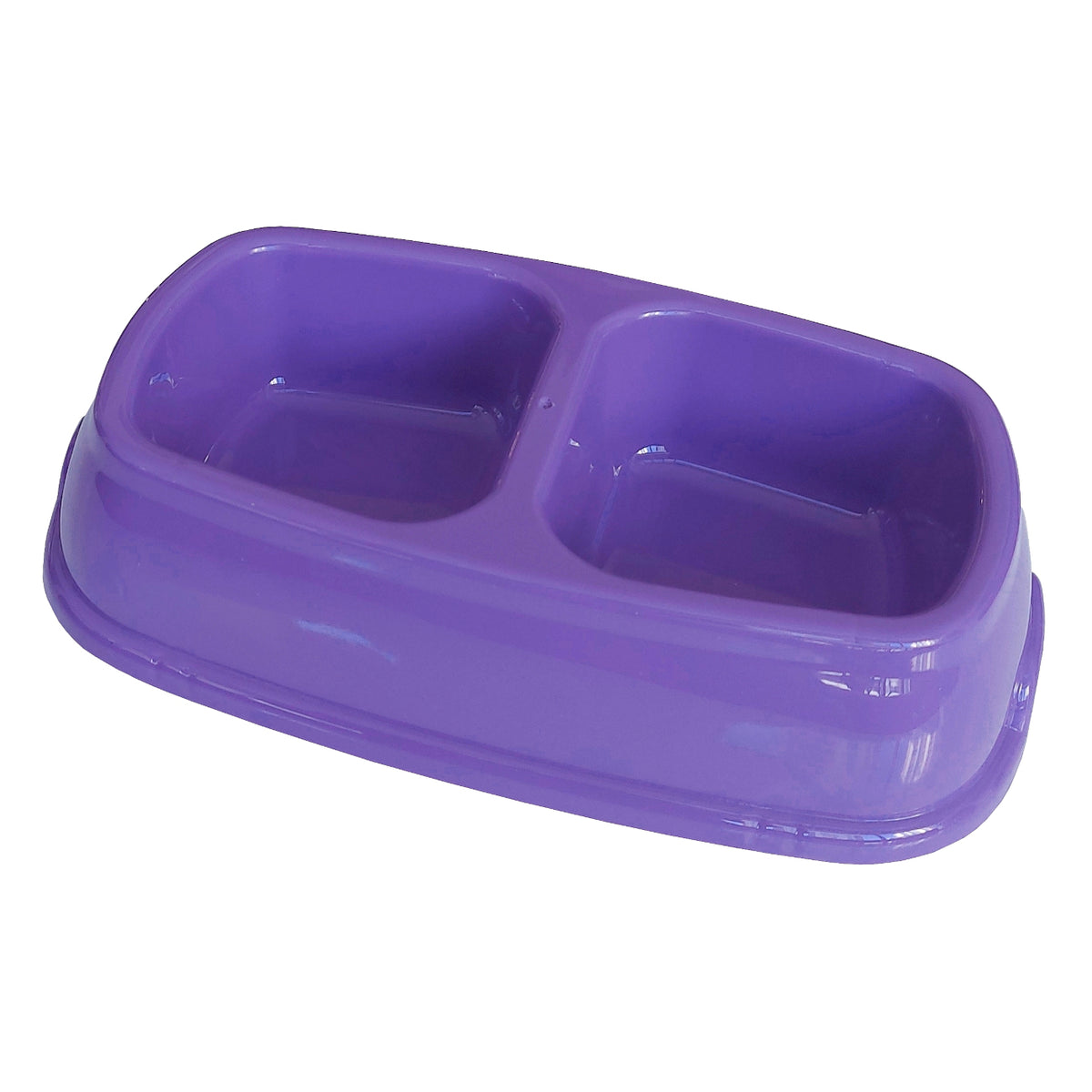 Markapet İkili Plastik Mama ve Su Kabı 200 + 200 ml Mor - MP-KLSK-2L-MR