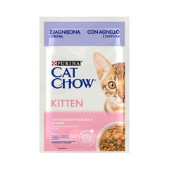 Cat Chow Kuzu Etli ve Kabaklı Pouch Yavru Konserve Kedi Maması 85 gr - 13032
