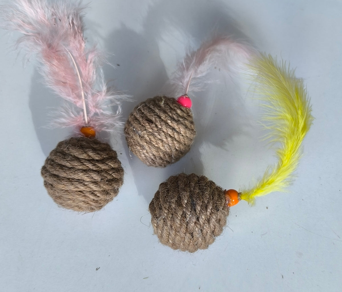 Jut Halat Örgü Kedi Oyun Topu 5 cm - 12830-3