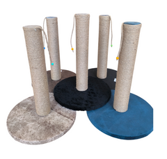 Oval Tabanlı Organik Jut Halat Sargı Kedi Tırmalama Tahtası 40 cm - 12688