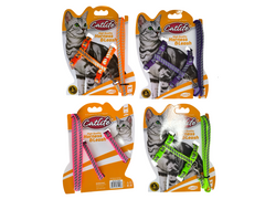 Catlife Fosforlu Şeritli Kedi Göğüs Bel Tasması + Gezdirme İpi - 201958