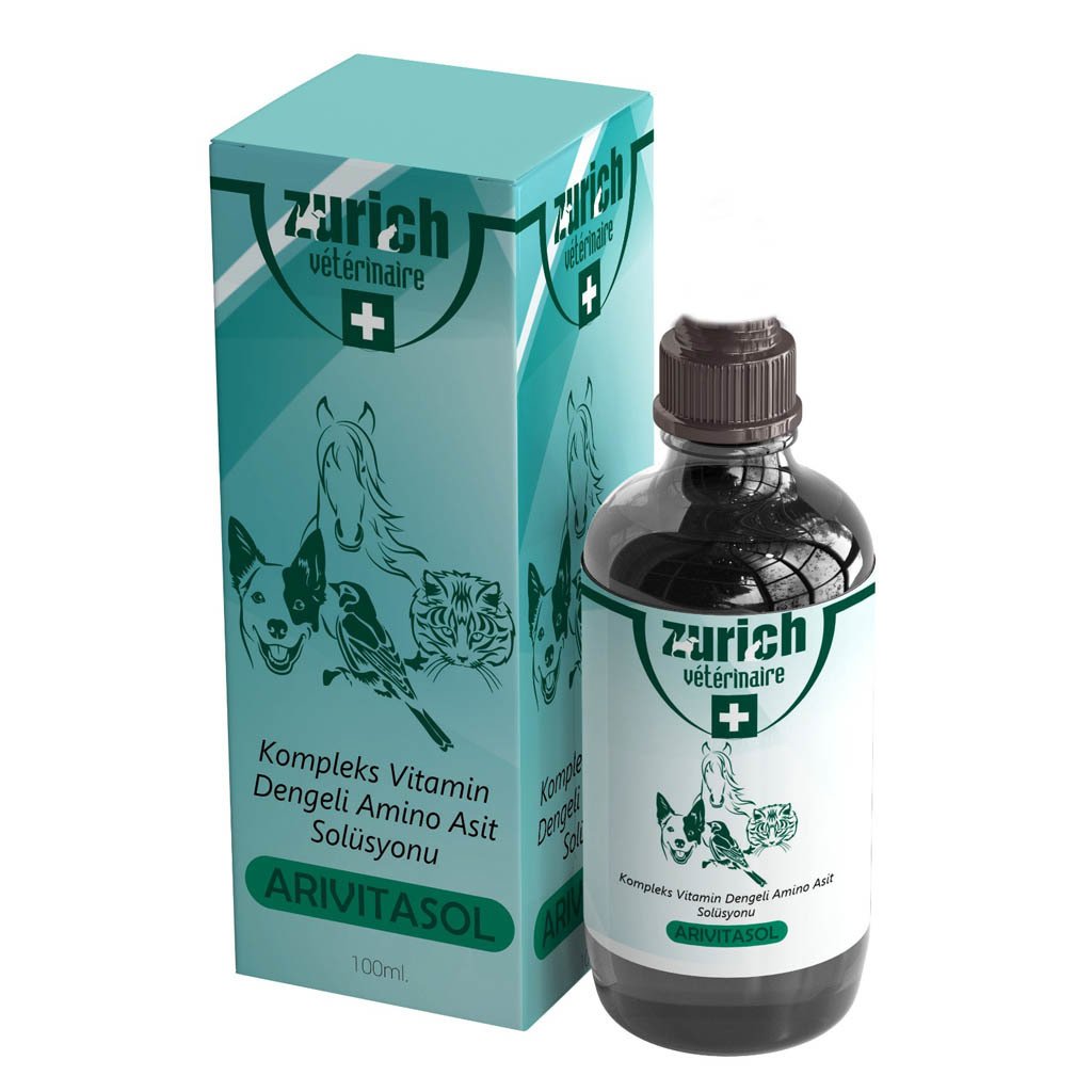 Zurich Arivitasol Evcil Hayvanlar İçin Kompleks Vitamin Ve Dengeli Aminoasit Solüsyonu 100 ml - ZRC-7496