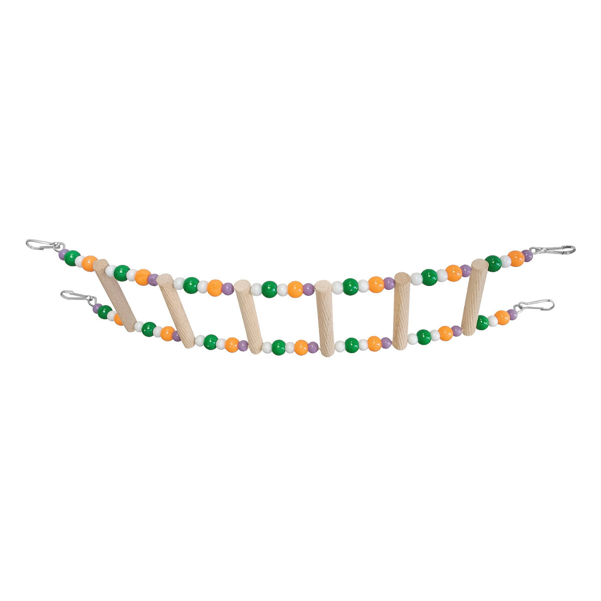 Renkli Boncuklu Ve Tünekli Kuş Merdiveni 7-30 cm - SF-KSMRDVN-00061