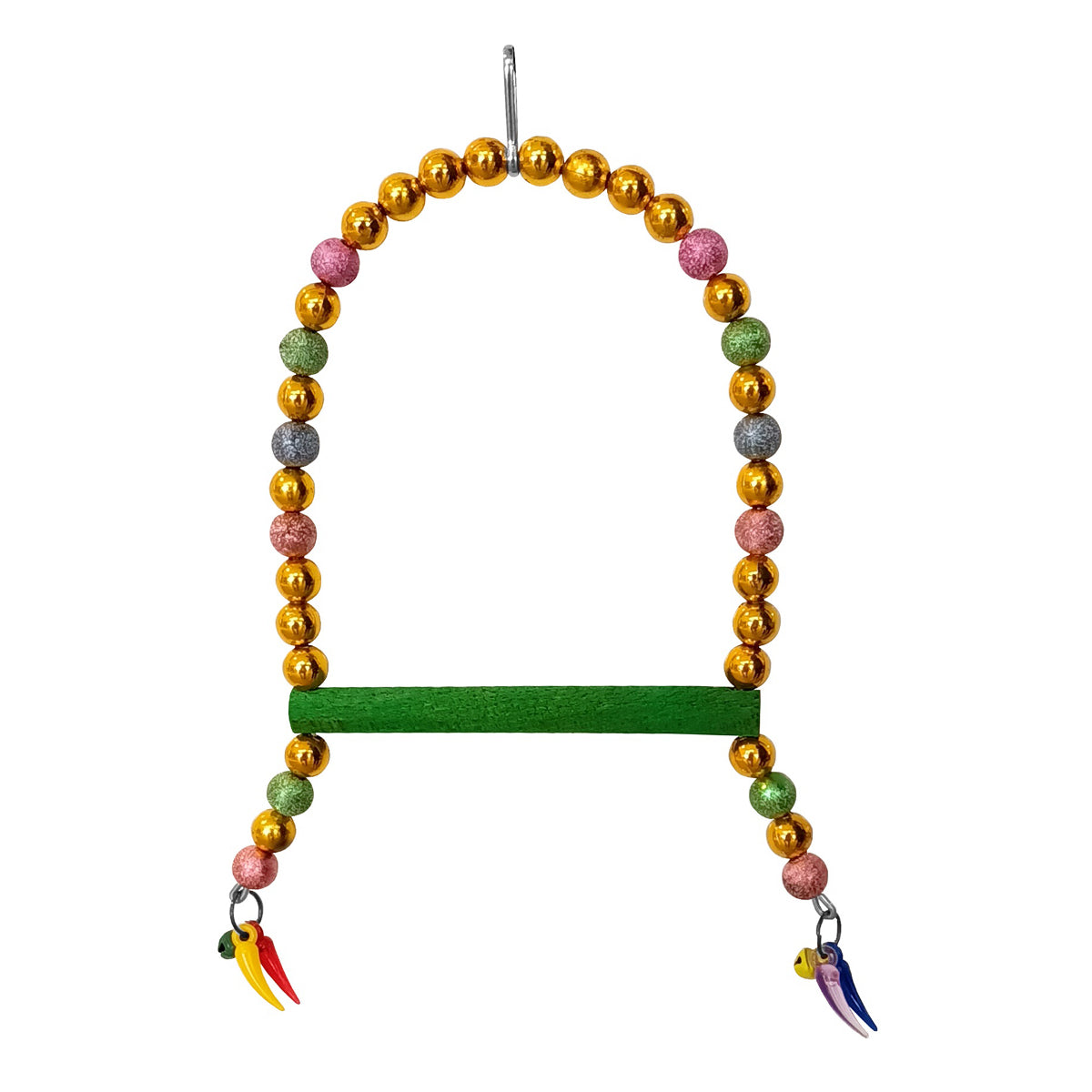 Renkli Boncuklu Ve Parlak Taşlı Kuşu Salıncağı 10-16 cm - SF-KSSLNCK-1005