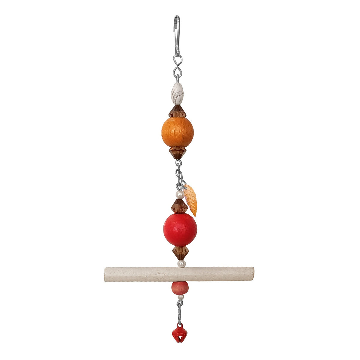 Askılı İri Renkli Boncuklu Ve Tünekli Kuş Oyuncağı 10-20 cm - SF-ASKLTNK-042