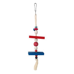 Askılı Renkli Boncuklu Ve Dikdörtgen Kuş Oyuncağı 5-20 cm - SF-ASKLDRTGN-042