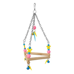 Renkli Boncuklu Ve Üçgen Zilli Kuş Salıncağı 11-16 cm - SF-KSSLNCK-00056