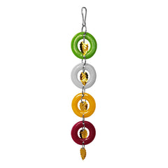 Askılı Renkli Halkalı Kuş Kafes Oyuncağı 3.5-20 cm - SF-ASKLHLK-042