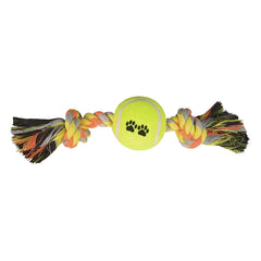 Tenis Toplu Kısa Düğümlü Köpek Diş İpi 7-26 cm Sarı - SF-DISIPKSDGM-SR
