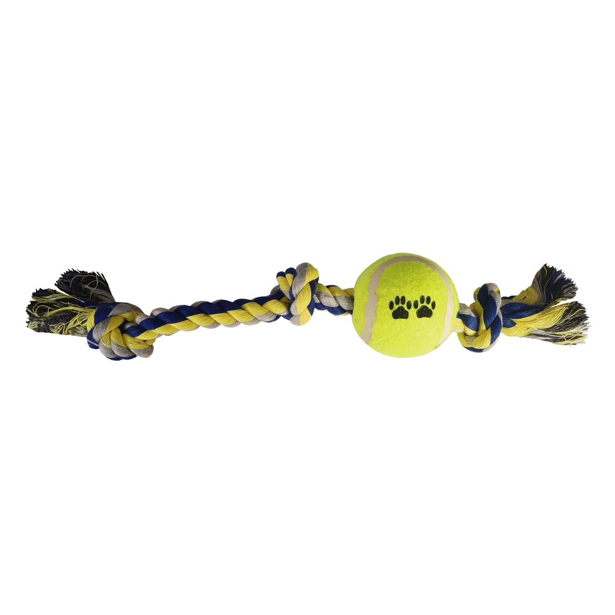 Tenis Toplu Uzun Düğümlü Köpek Diş İpi 7-40 cm Mavi - SF-DISIPUZNDGM-MV