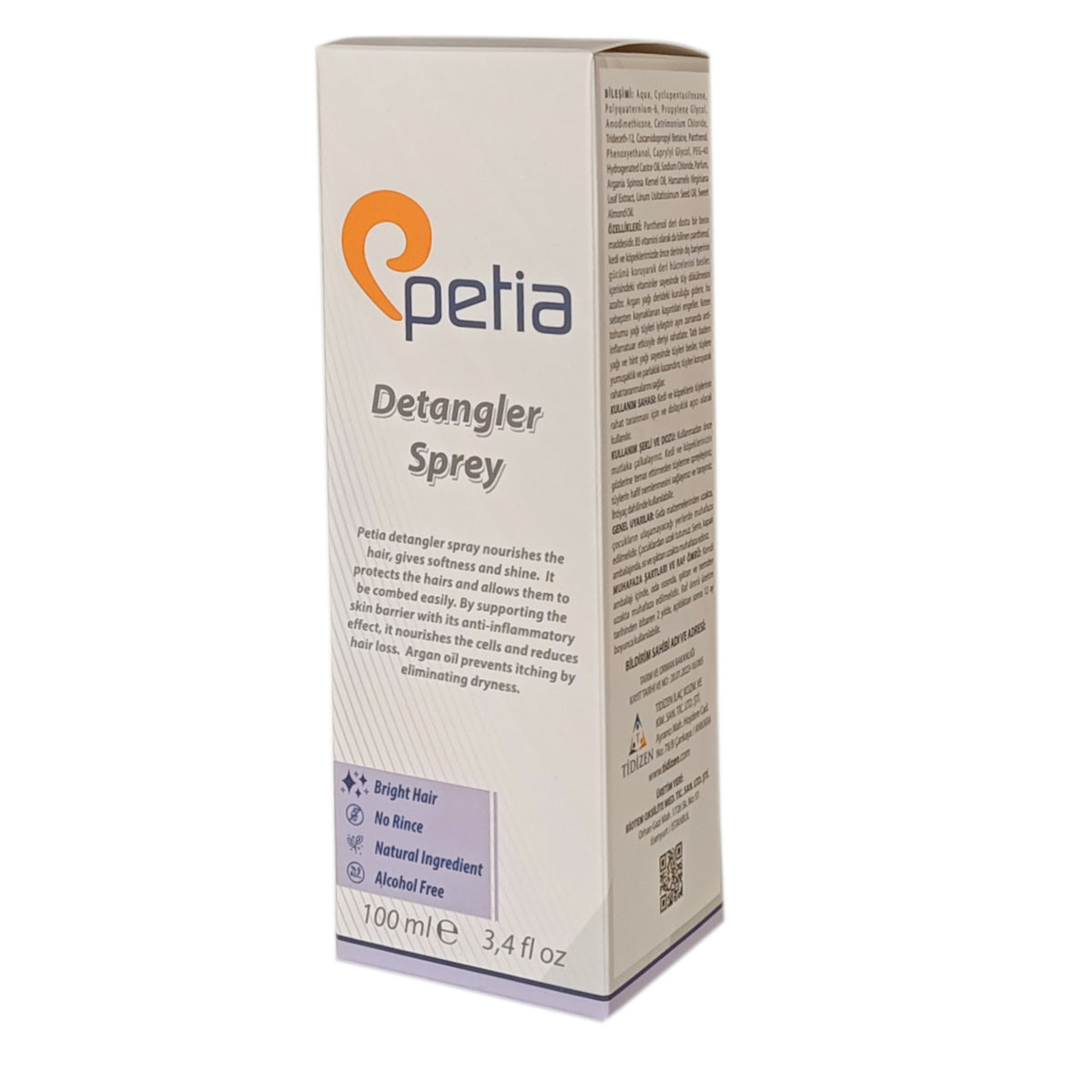 Petia Paw Detagler Sprey Doğal Kedi Köpek Kıtık Açıcı Spreyi 100 ml - TDZN-46857