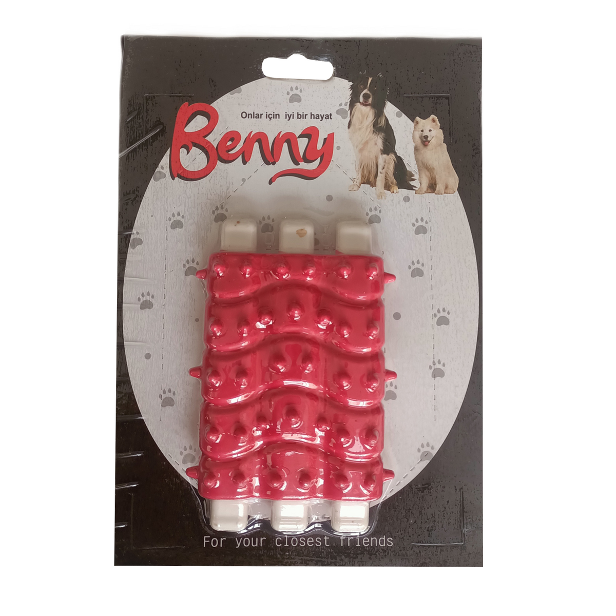 Benny Diş Kaşıma Köpek Oyuncağı Kaburga 10 cm 3 lü - BNY-1124