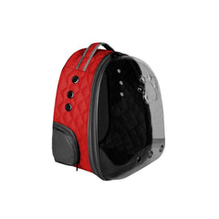 Markapet Kapitone Astronot Kedi Köpek Taşıma Çantası 28*32*40 cm Kırmızı - SF-KPTNASTRNT-KRMZ