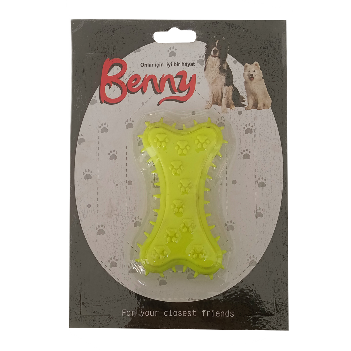 Benny Köpek Oyuncağı Kemik 5.5 x 10 cm Sarı - BNY-1113-SR