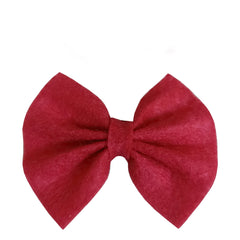 Keçe Papyonlu Kedi Köpek Tokası 4.5-5.5 cm Kırmızı - HLL-KPKTK-KRMZ