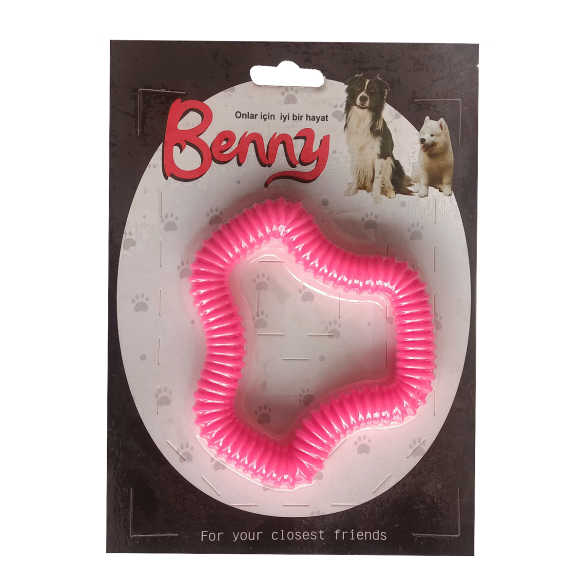 Benny Köpek Oyuncağı Sert 11 x 10 cm Pembe - BNY-1120-PMB