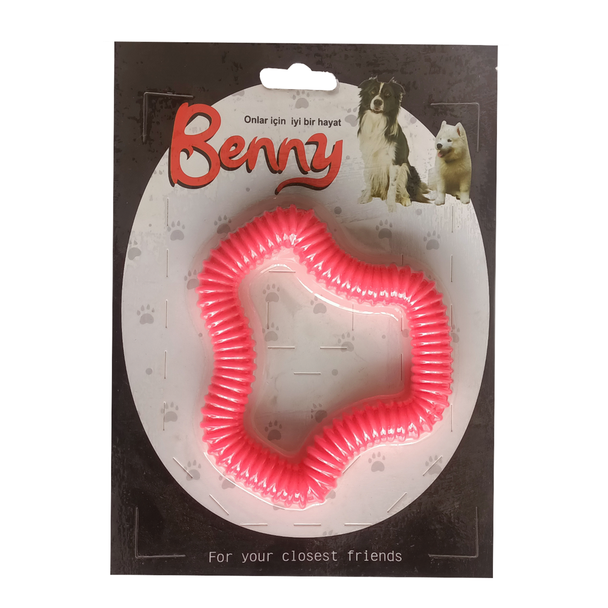 Benny Köpek Oyuncağı Sert 11 x 10 cm Kırmızı - BNY-1120-KRMZ