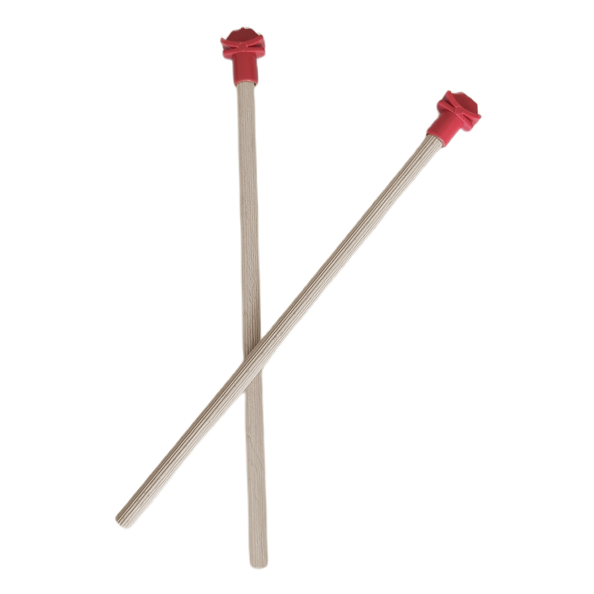 Markapet Doğal Ahşap Kuş Tüneği 1.2 cm-25 cm Standart  Kırmızı (2 Adet) - SF-KSTNK-KRMZ