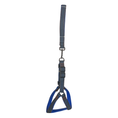 Köpek Göğüs Tasma Seti Dokuma 3.5 cm*70-90 cm Mavi Kot - SF-KTSET-MV