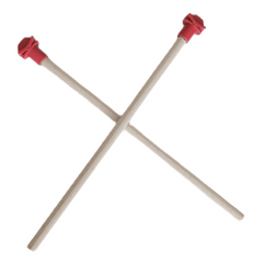 Markapet Doğal Ahşap Kuş Tüneği 1.2 cm-25 cm Standart  Kırmızı (2 Adet) - SF-KSTNK-KRMZ