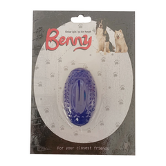 Benny Köpek Oyuncağı Sert Elips Top 8 x 4.5 cm Mavi - BNY-1115-MV