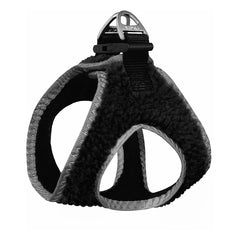 Üç Kilitli Kürklü Kedi Köpek Göğüs Tasması 32-40 cm Medium Siyah - SF-KRKL-MSYH