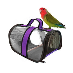 Markapet Tünekli Kuş Taşıma Çantası 20-30 cm Mor - SF-KSCNTS-MR