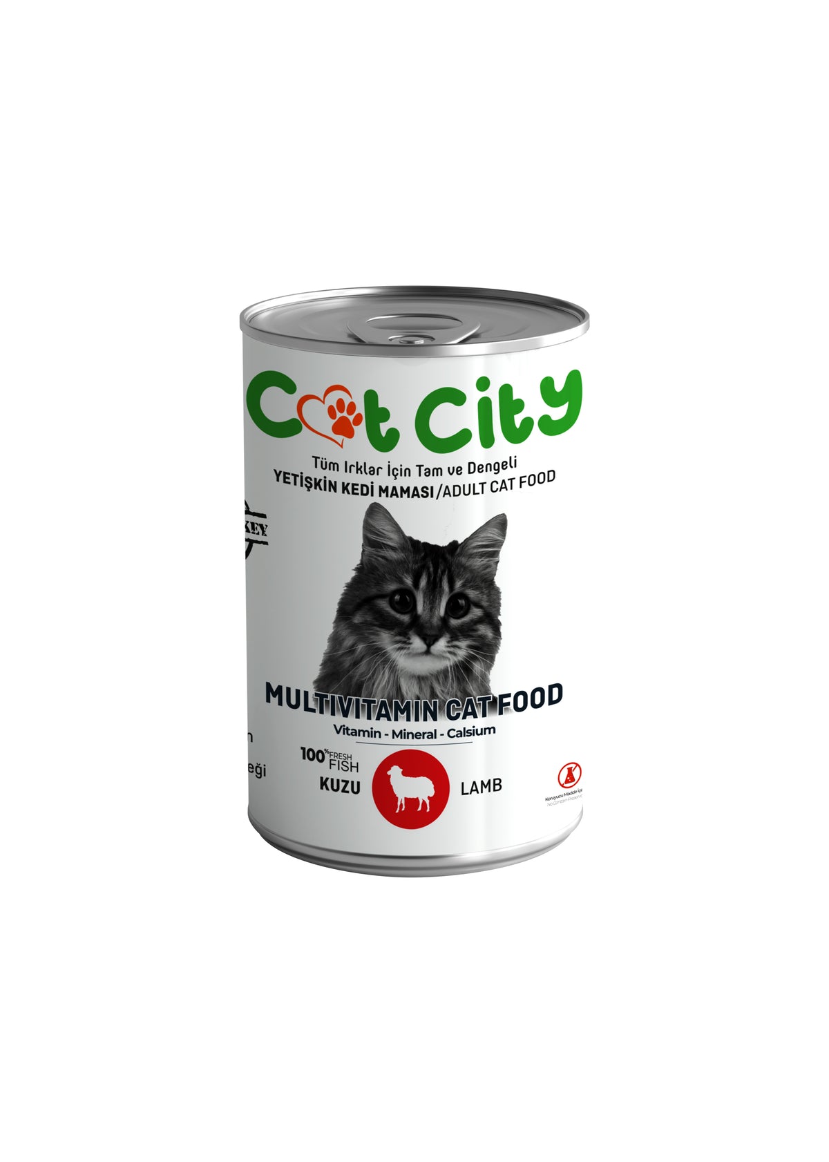 Az Tahıllı Kuzu Etli Yetişkin Kedi Konserve Yaş Mama 400 gr - MS-YTSKNKD-KZ