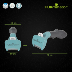 Furminator Kısa Tüylü Short Hair Kediler için Tüy Toplayıcı Kedi Tarağı 3,9cm [S] - 13529