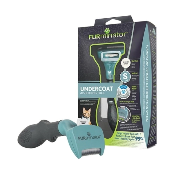 Furminator Kısa Tüylü Short Hair Kediler için Tüy Toplayıcı Kedi Tarağı 3,9cm [S] - 13529