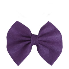 Keçe Papyonlu Kedi Köpek Tokası 4.5-5.5 cm Mor - HLL-KPKTK-MR