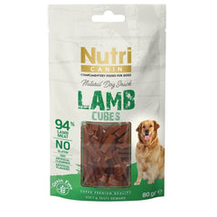 Nutri Canin Tahılsız Kuzulu Küp Köpek Ödül Maması 80gr - M-006